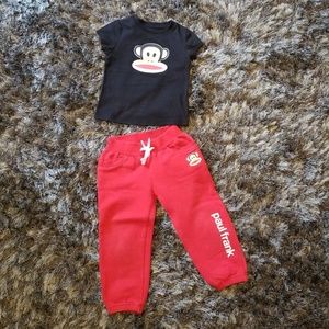 Paul frank shirt and sweatpants